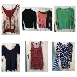 Medium 7 Womens Clothing Lot Tops Shirt Dresses